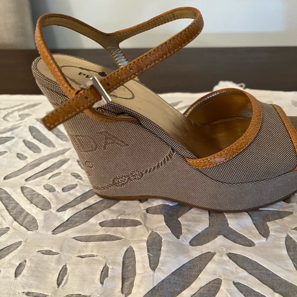 Vintage Prada wedge sandals - Picture 2 of 12